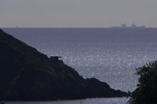 02 June 2022 - 10-48-10

---------------------
Royal Navy aircraft carrier HMS Prince of Wales passes Dartmouth